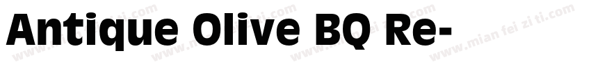 Antique Olive BQ Re字体转换